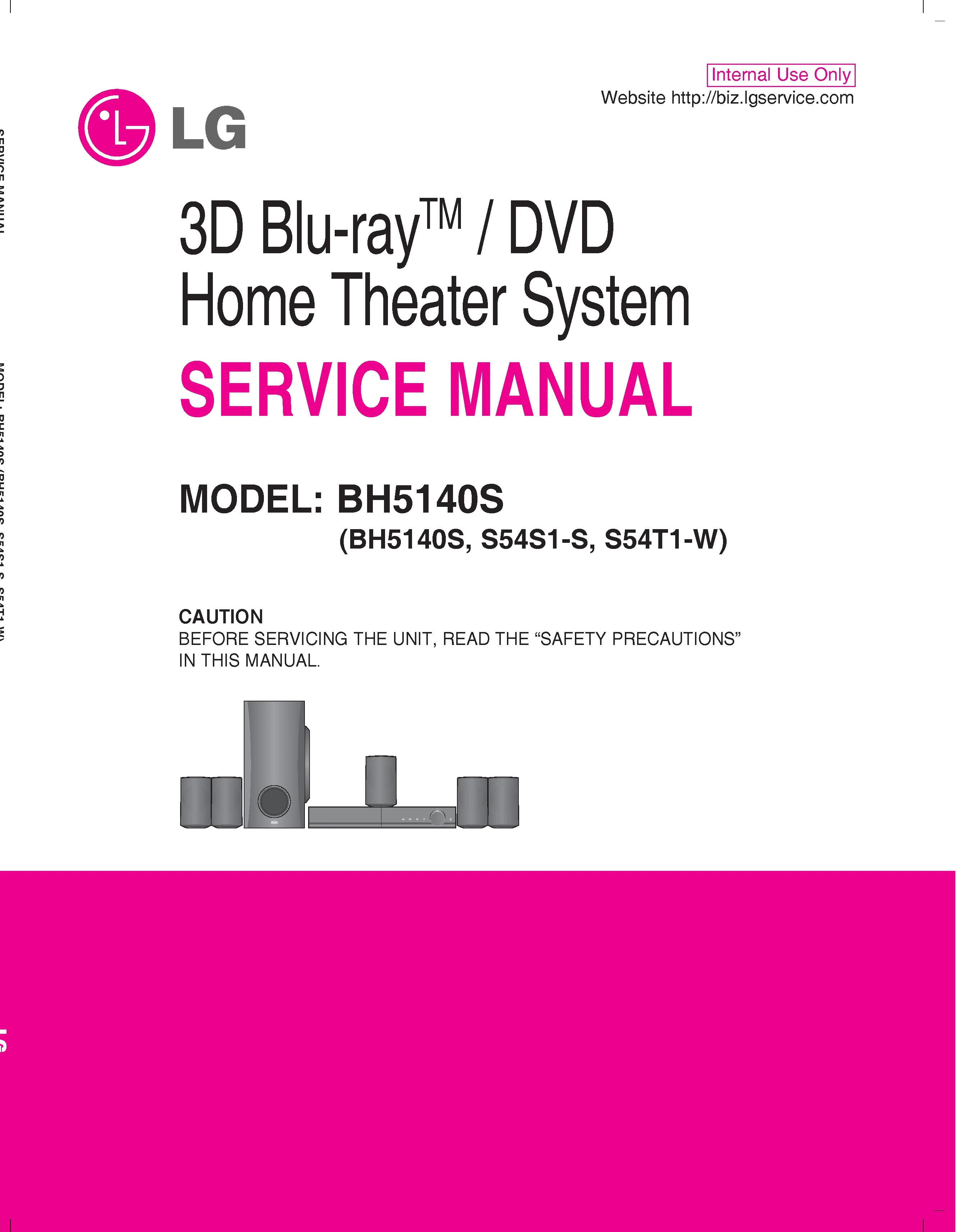 Lg bh5140s service manual cover
