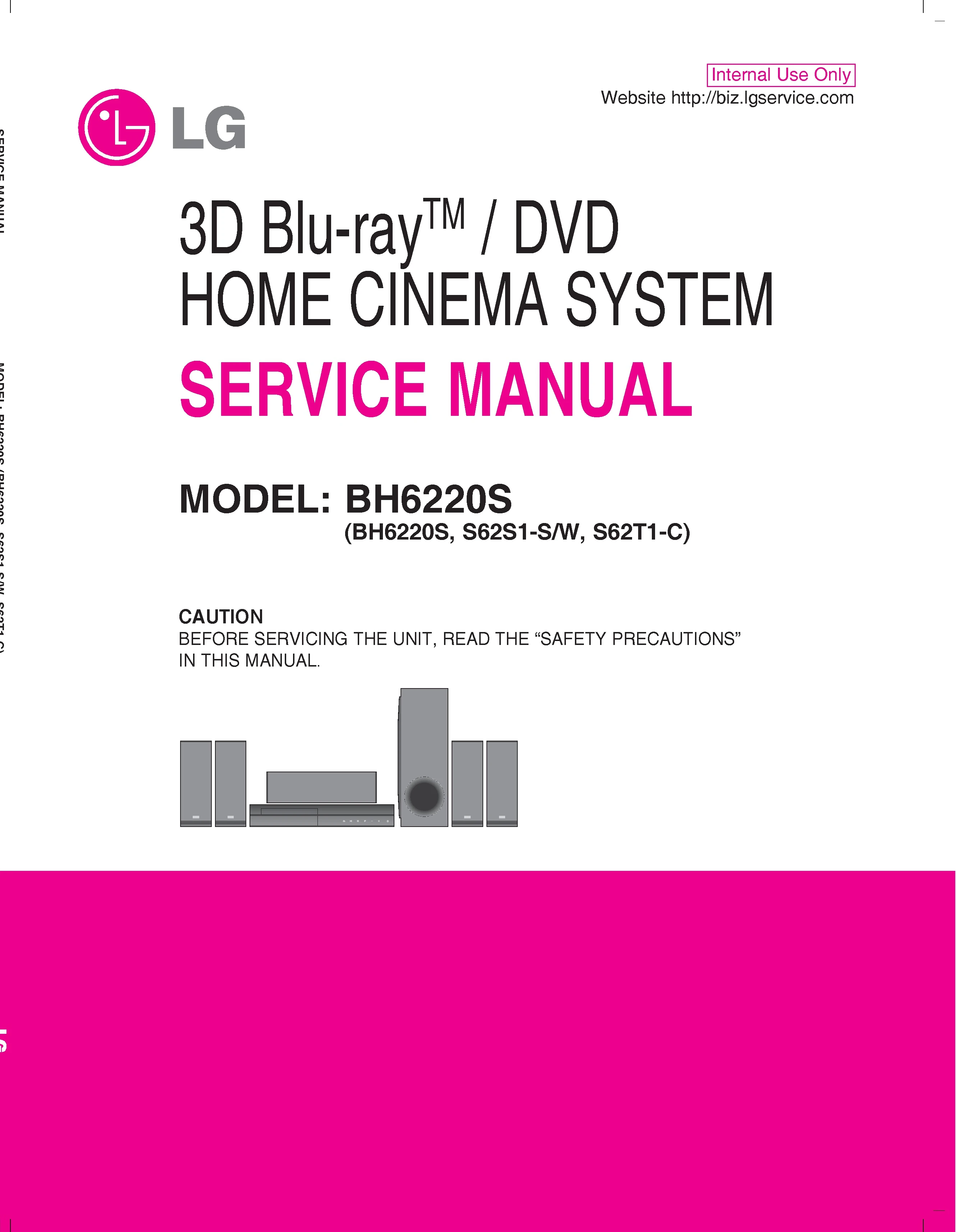 Lg bh6220s service manual cover