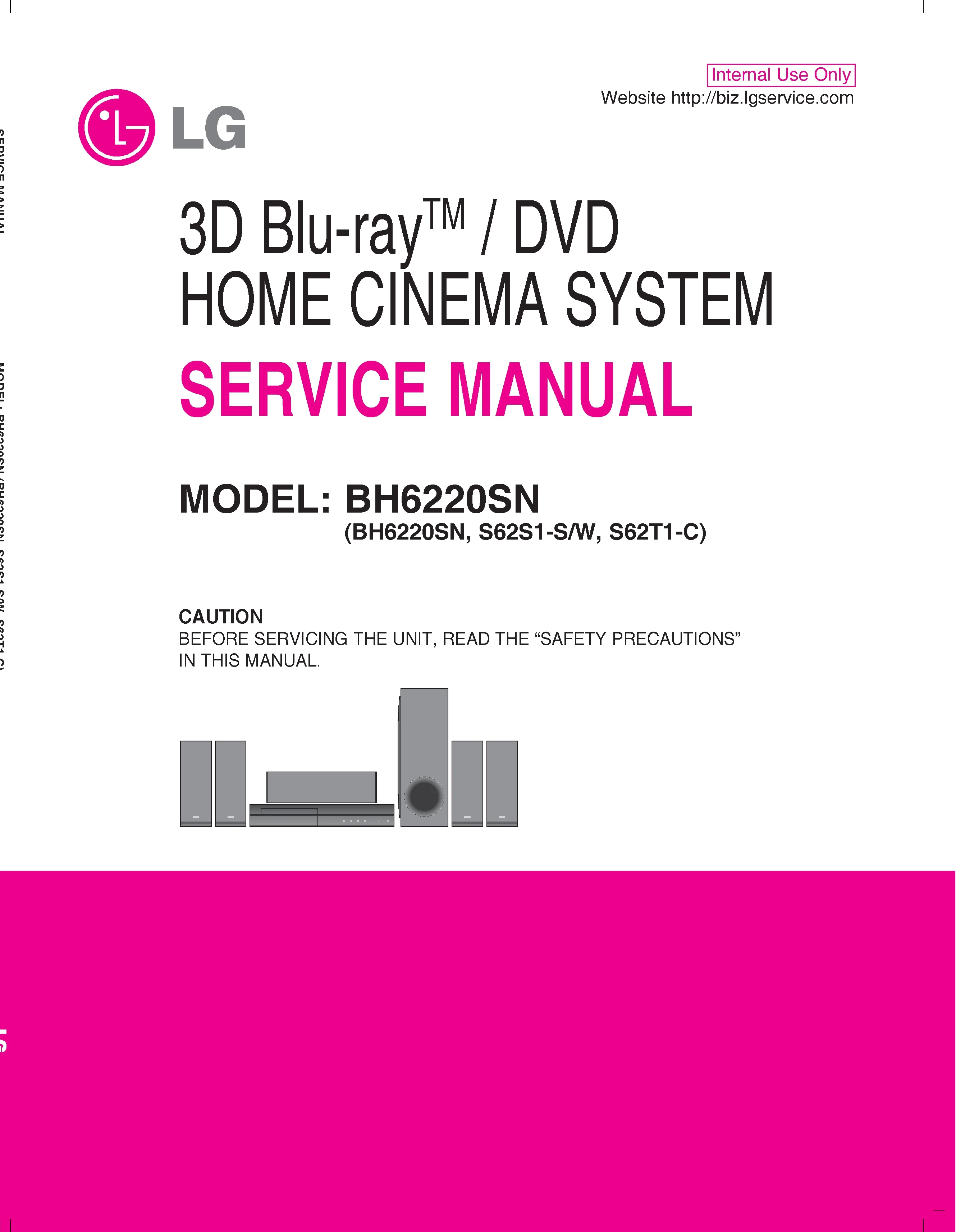 Lg bh6220sn service manual cover