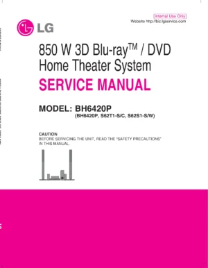 Lg bh6420p service manual cover