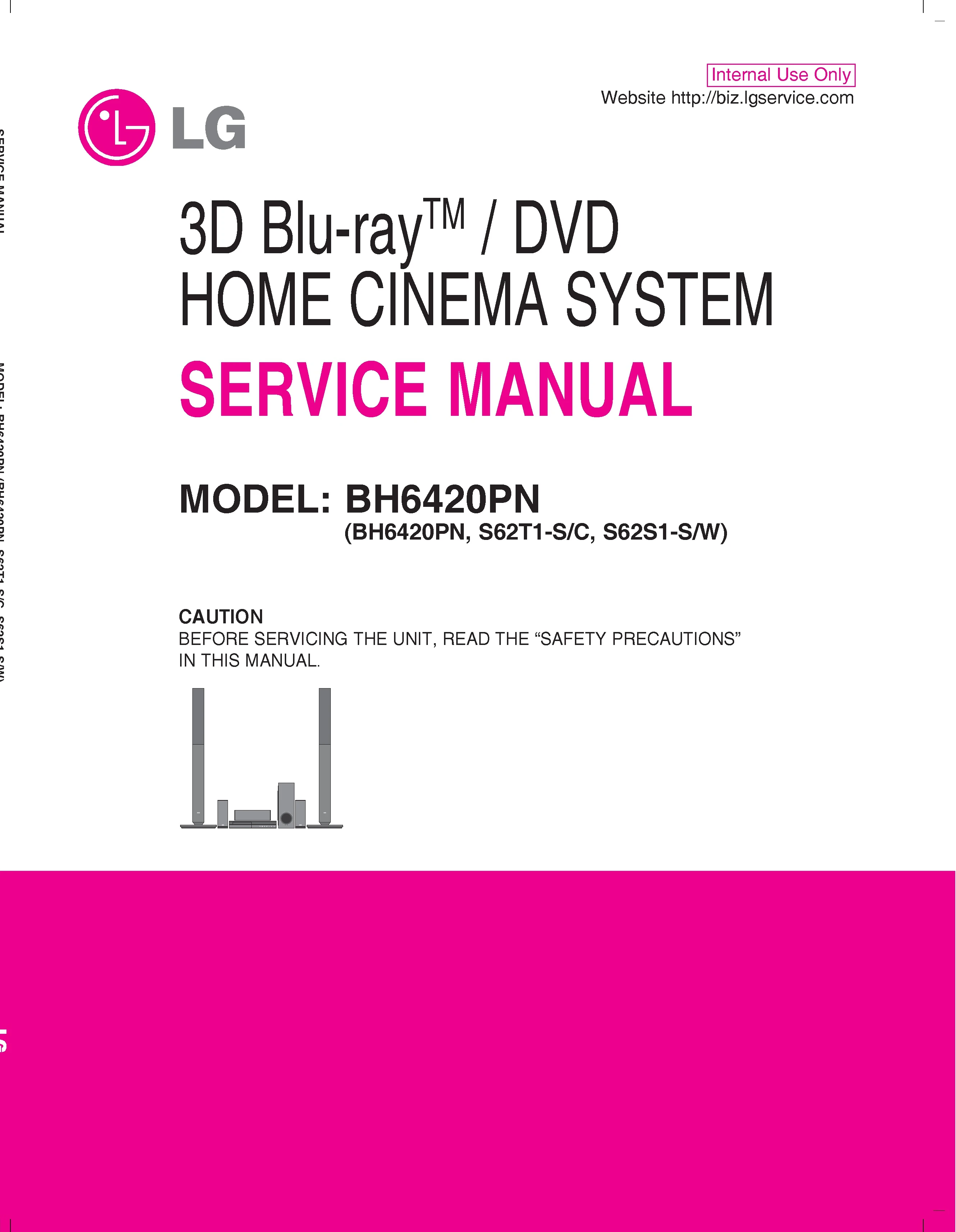 Lg bh6420pn service manual cover