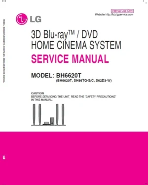Lg bh6620t service manual cover
