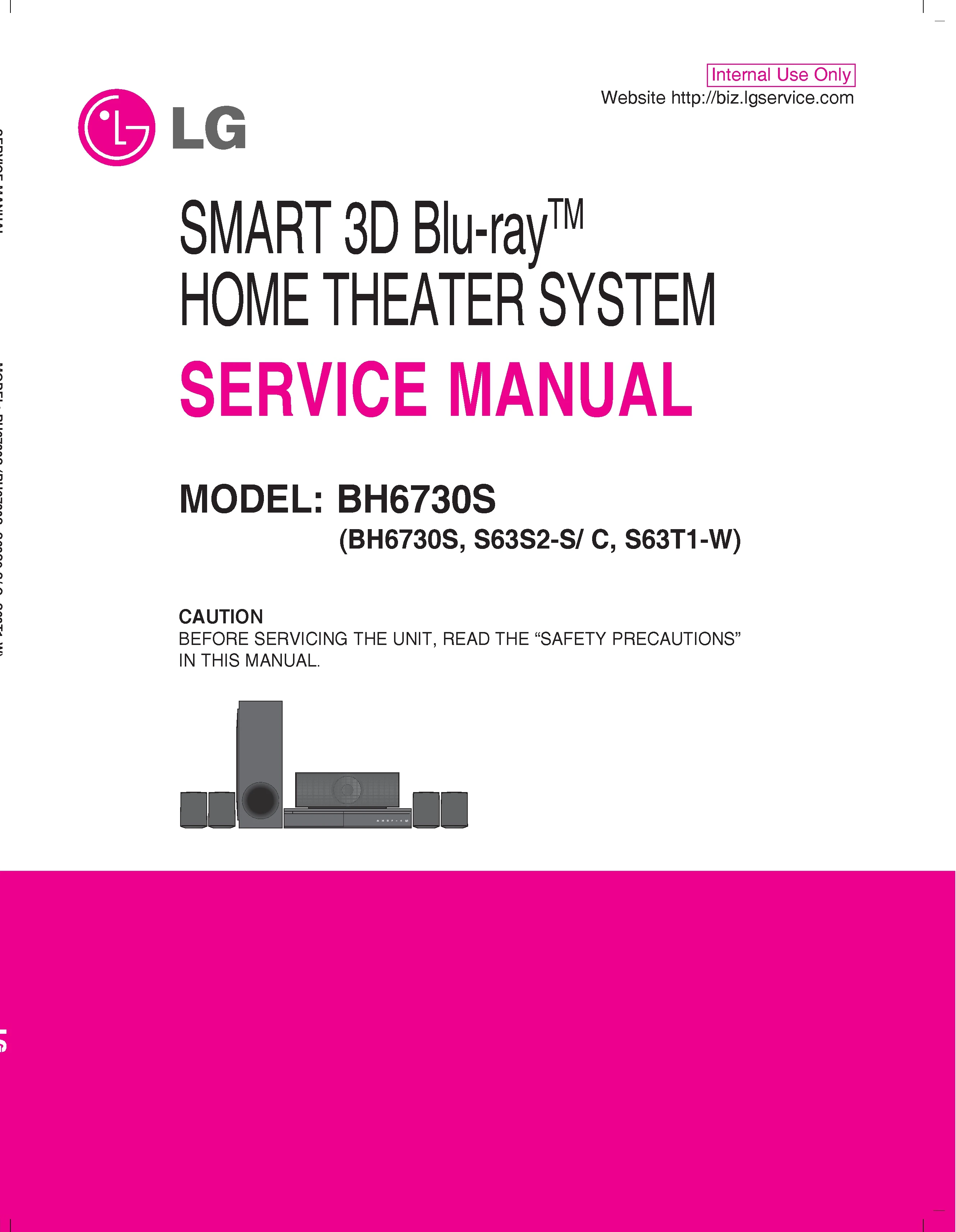 Lg bh6730s service manual cover