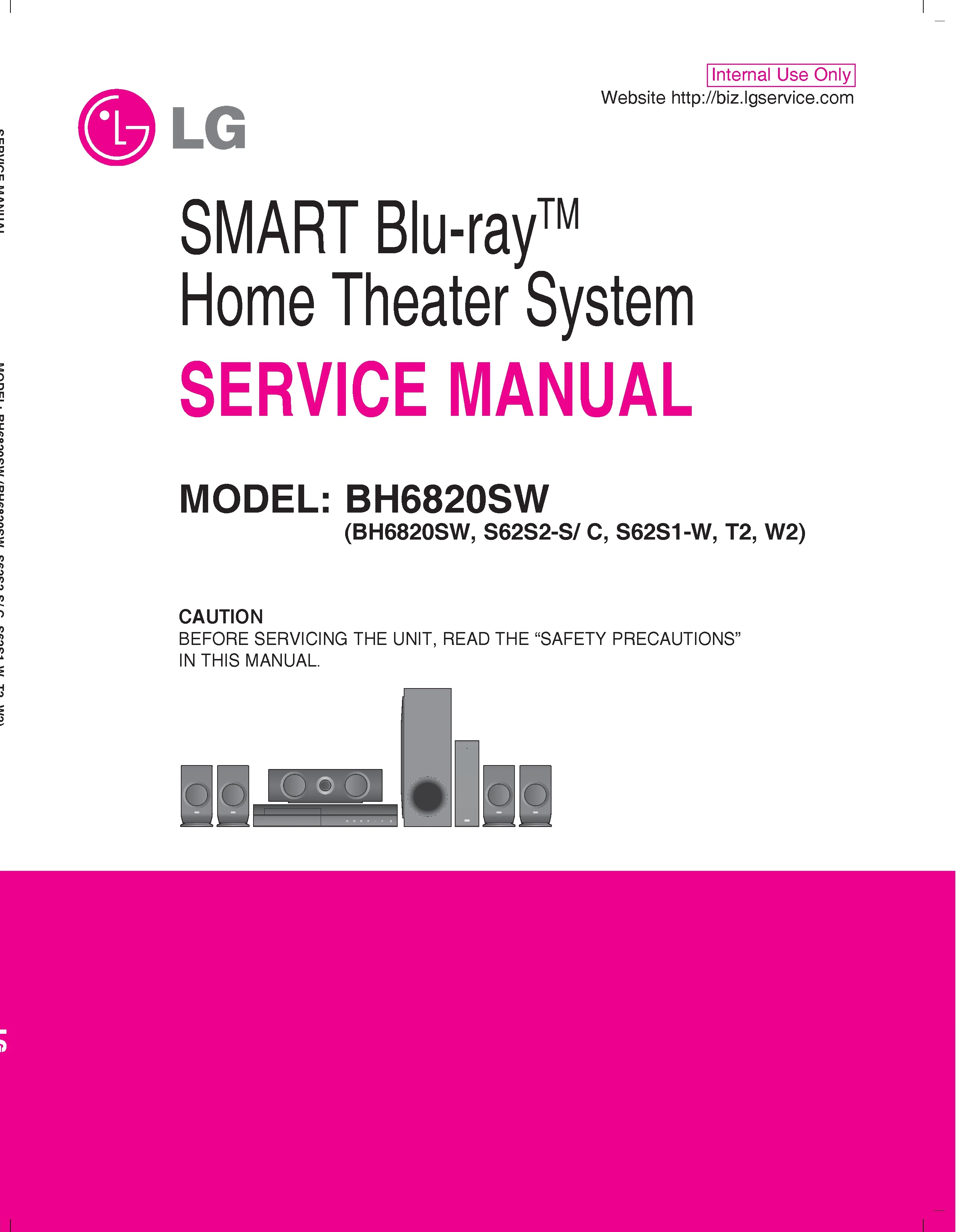 Lg bh6820sw service manual cover