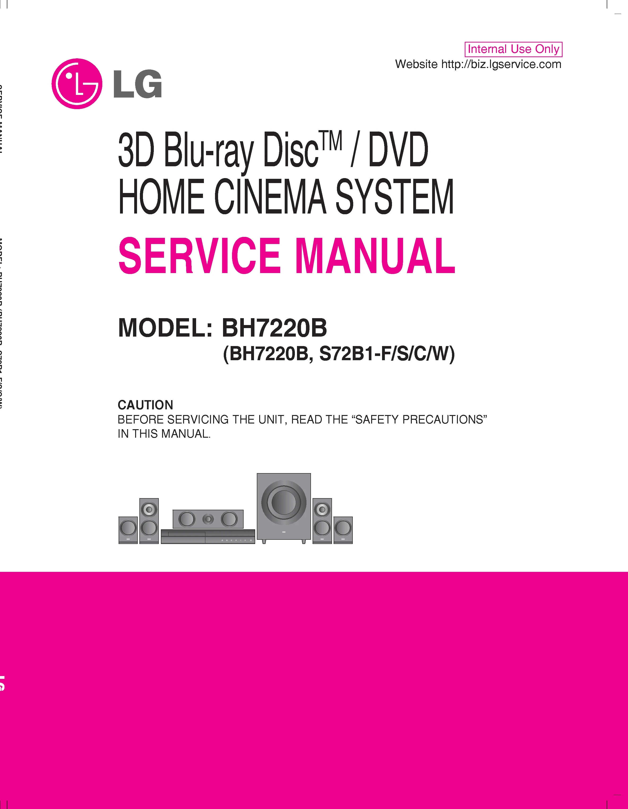 Lg bh7220b service manual cover