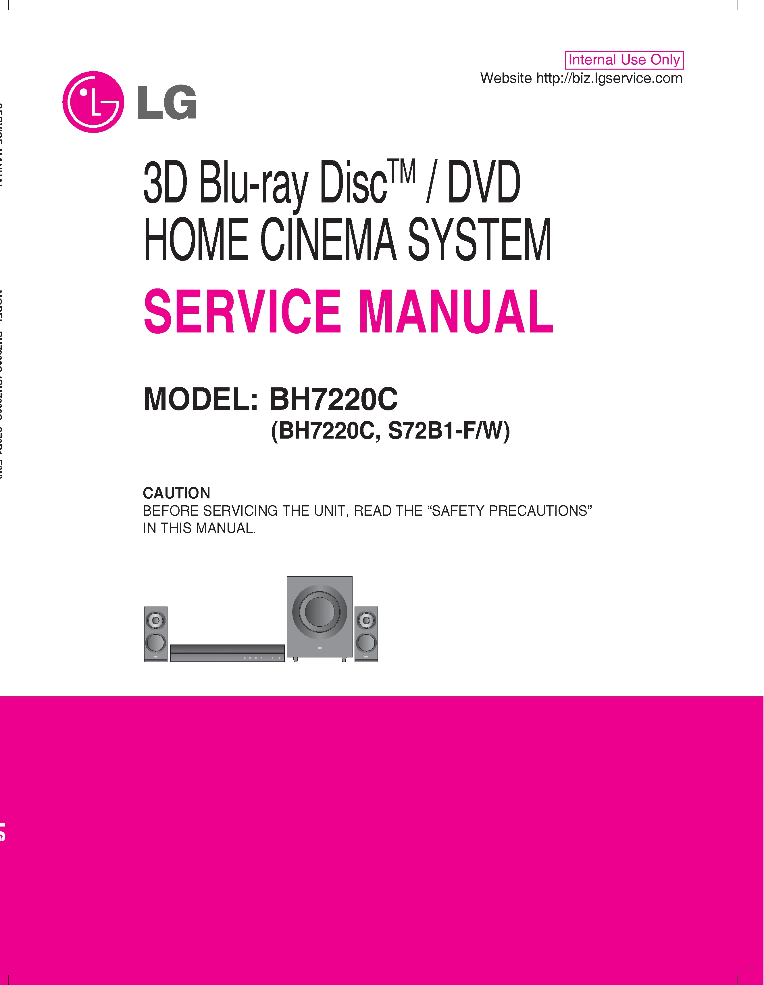 Lg bh7220c service manual cover