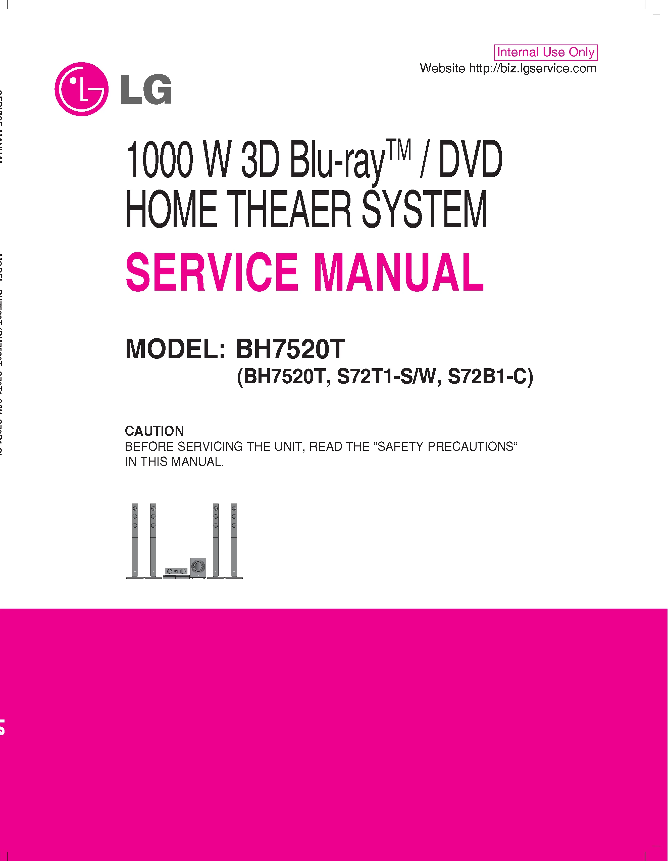 Lg bh7520t service manual cover