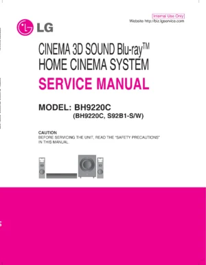 Lg bh9220c service manual cover