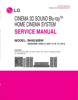 Lg bh9230bw service manual cover