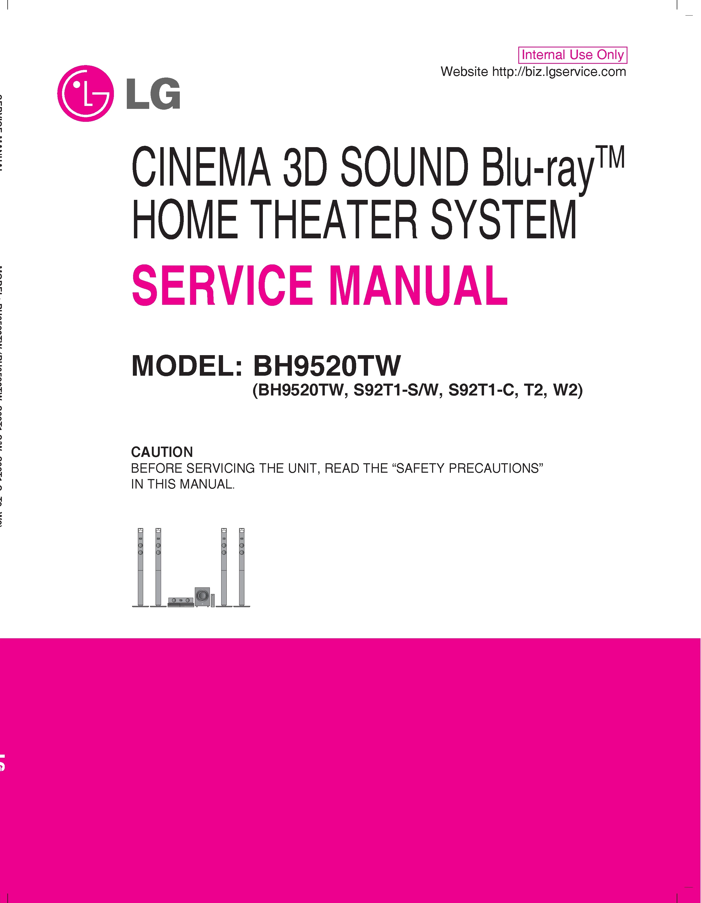 Lg bh9520tw service manual cover
