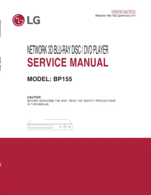 Lg bp155n service manual cover