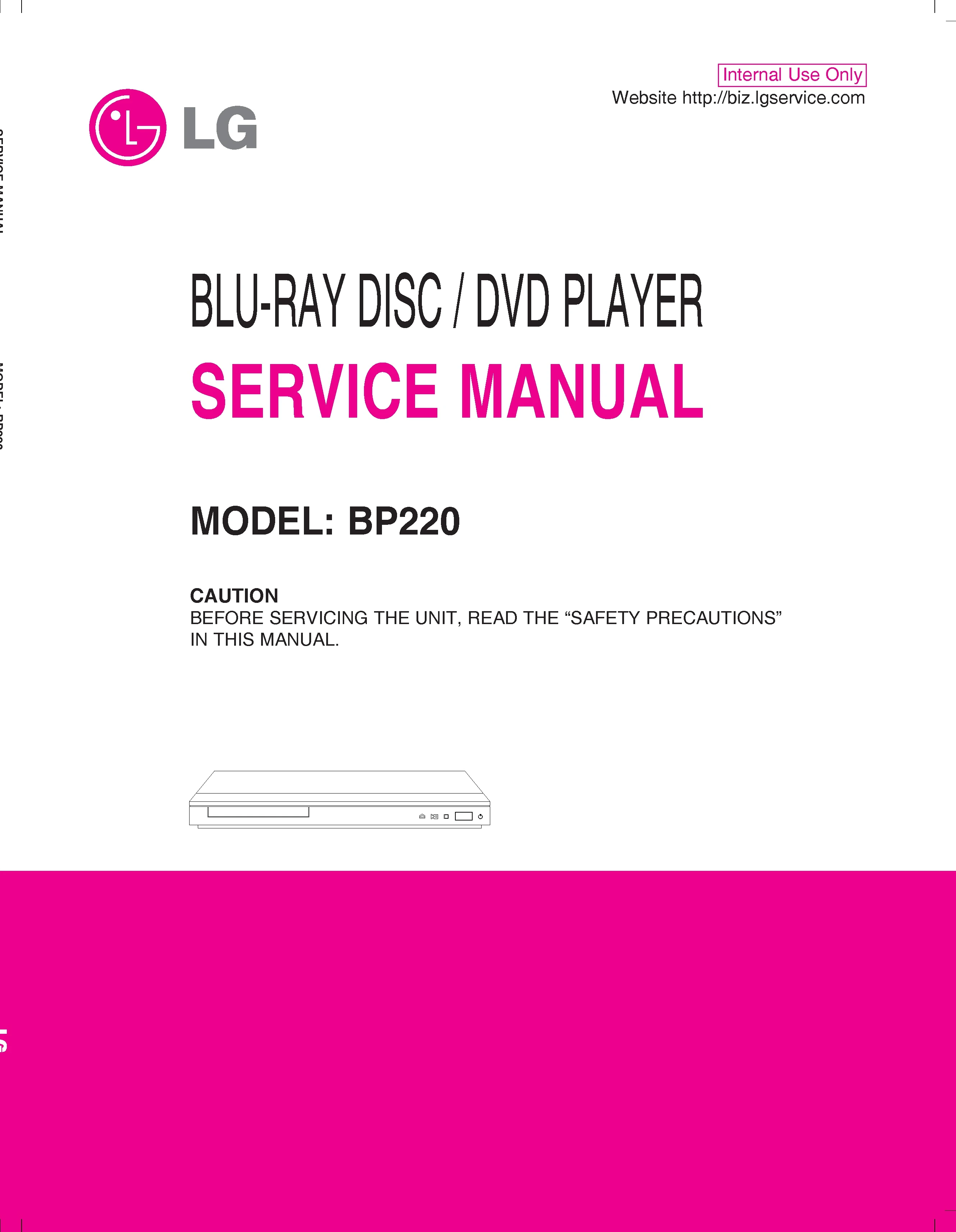 Lg bp220 service manual cover