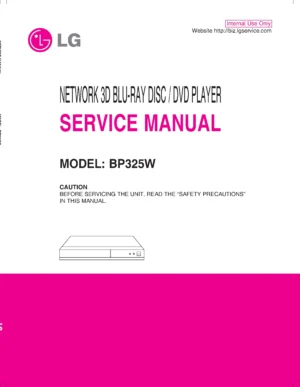 Lg bp325w service manual cover