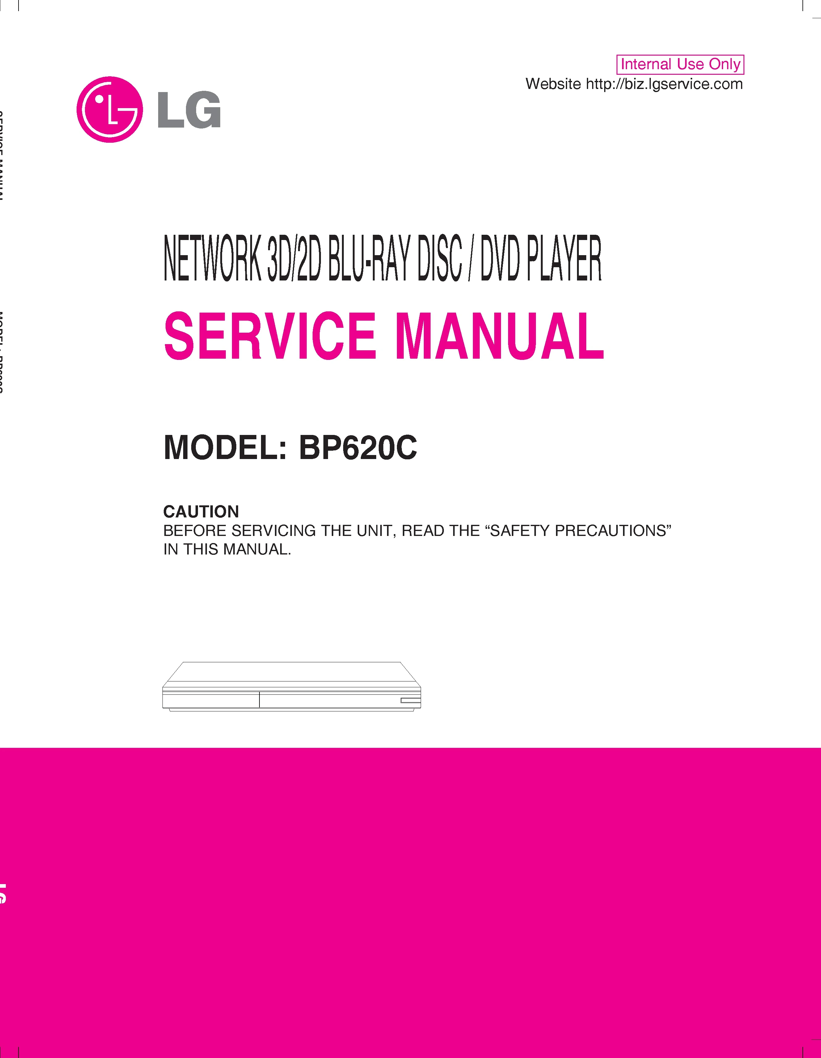 Lg bp620c service manual cover