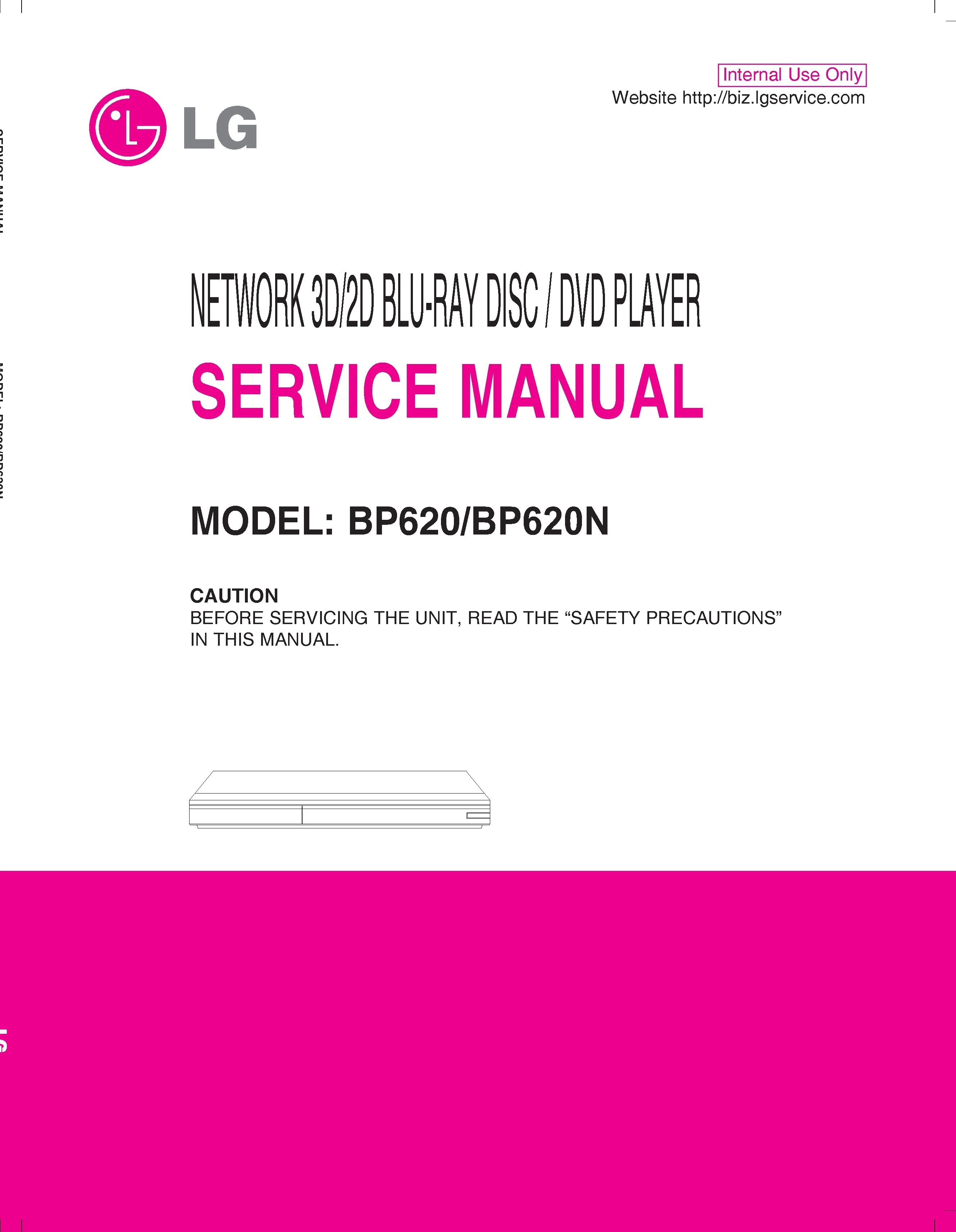 Lg bp620n service manual cover