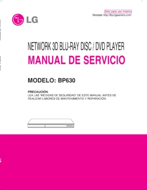 Lg bp630 es service manual cover