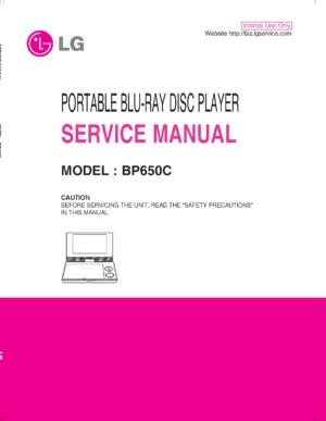Lg bp650c service manual cover