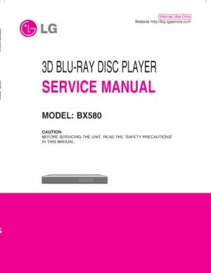 Lg bx580 service manual cover