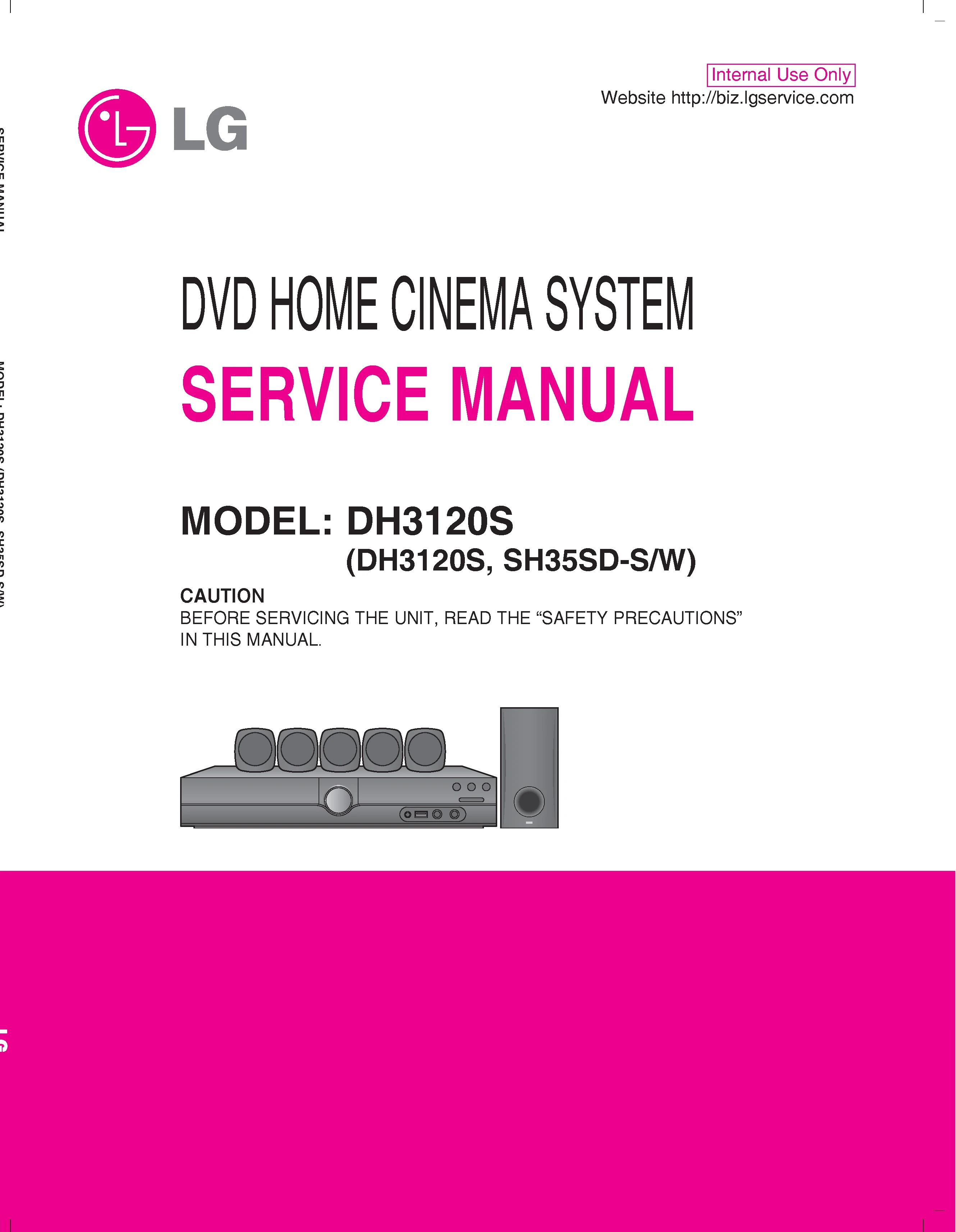 Lg dh3120s service manual cover