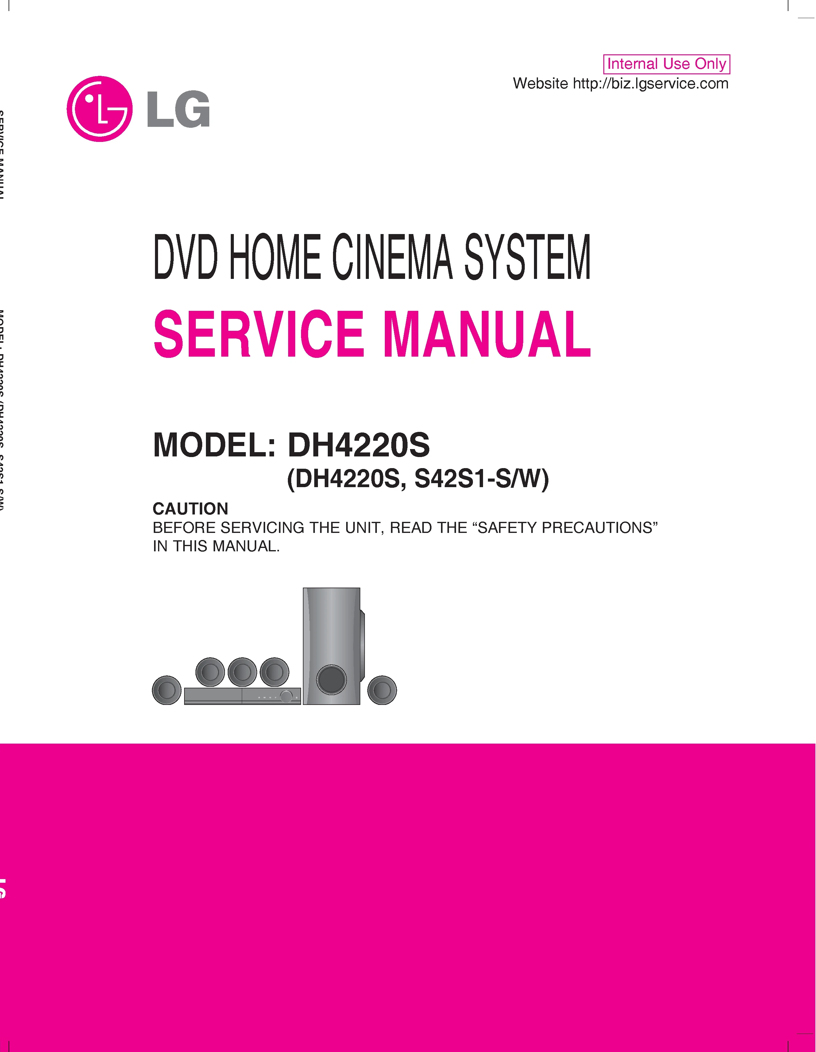 Lg dh4220s service manual cover