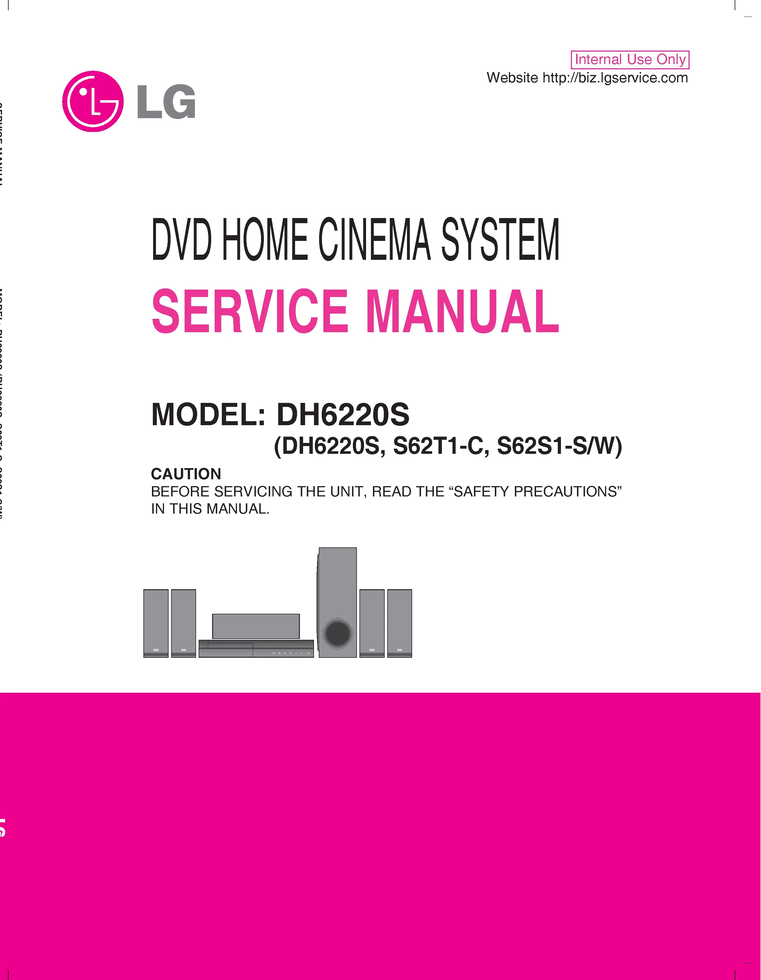 Lg dh6220s service manual cover