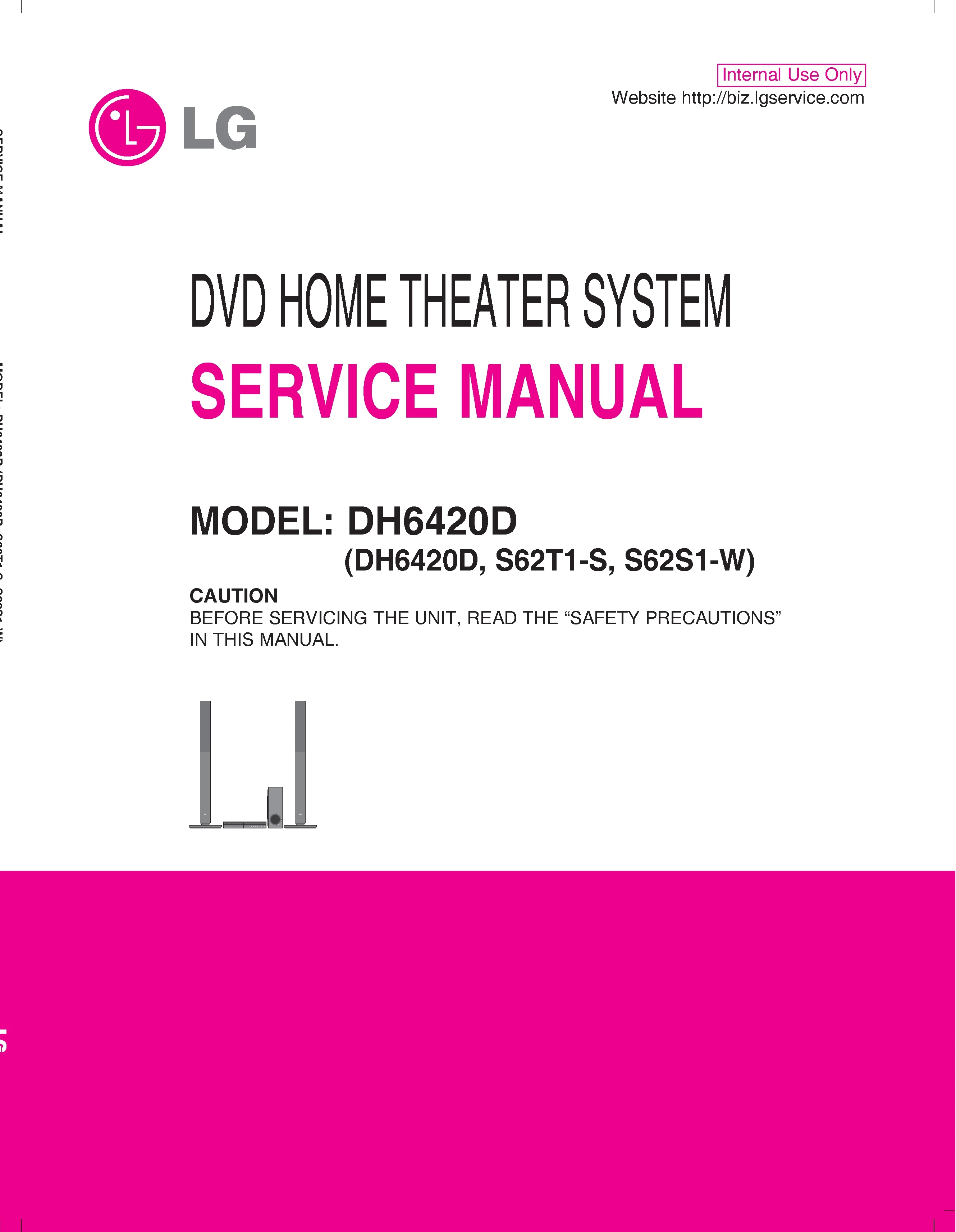 Lg dh6420d service manual cover