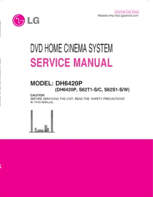 Lg dh6420p service manual cover
