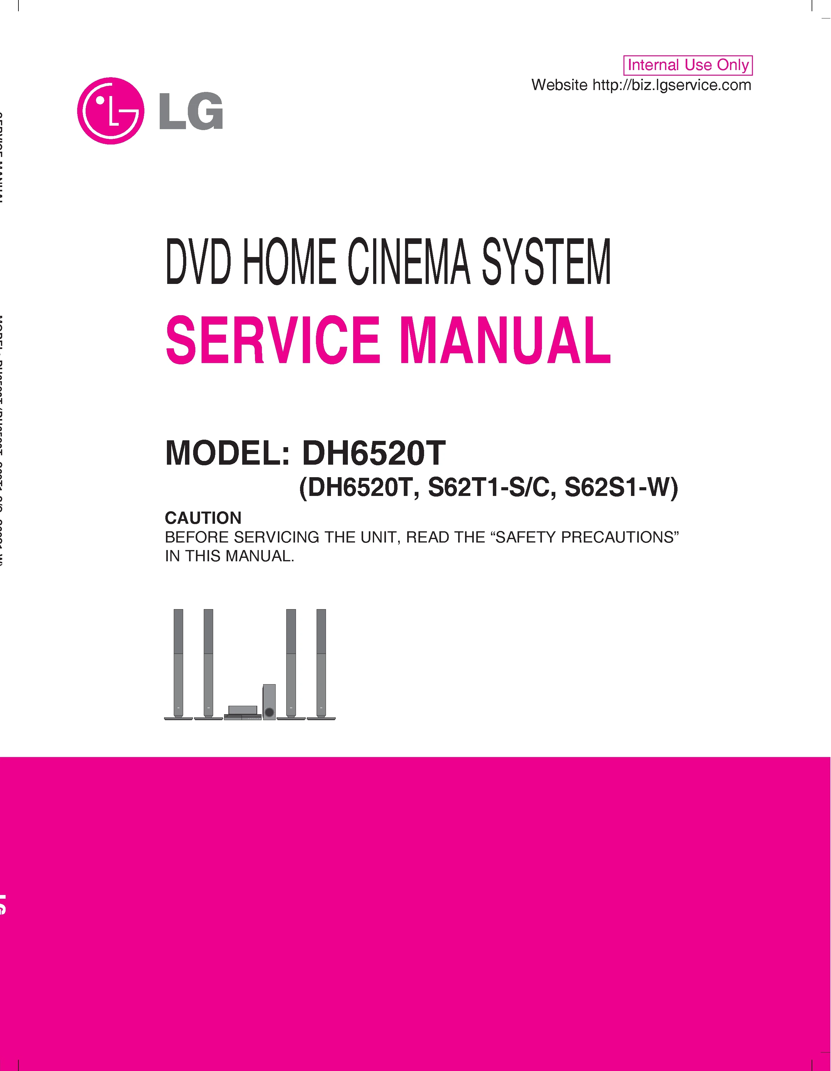 Lg dh6520t service manual cover