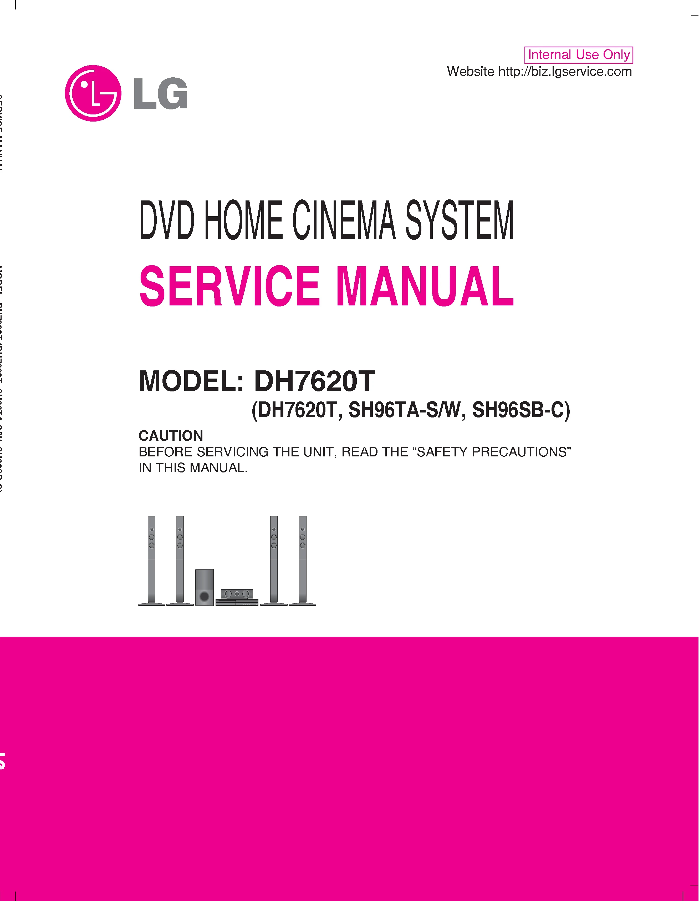 Lg dh7620t service manual cover