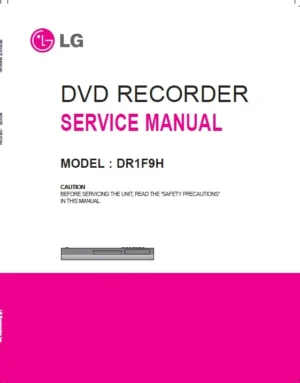 Lg dr1f9h service manual cover