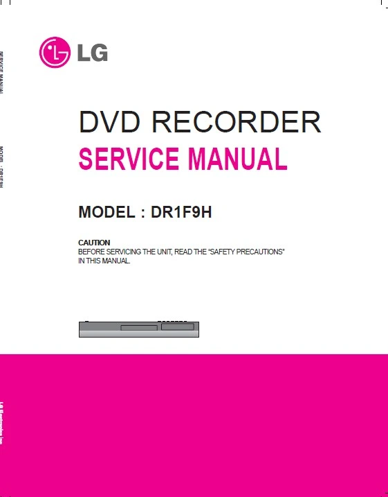 Lg dr1f9h service manual cover