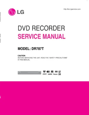 Lg dr787t service manual cover