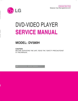 Lg dv580h service manual cover