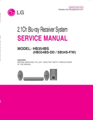 Lg hb354bs service manual cover
