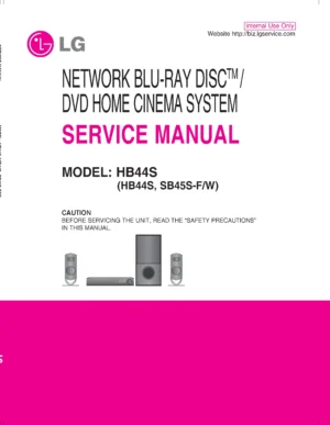 Lg hb44s service manual cover