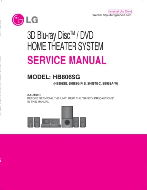 Lg hb806sg service manual cover