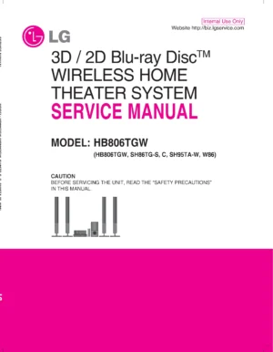 Lg hb806tgw service manual cover