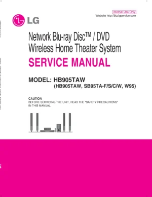Lg hb905taw service manual cover