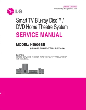 Lg hb906sb service manual cover