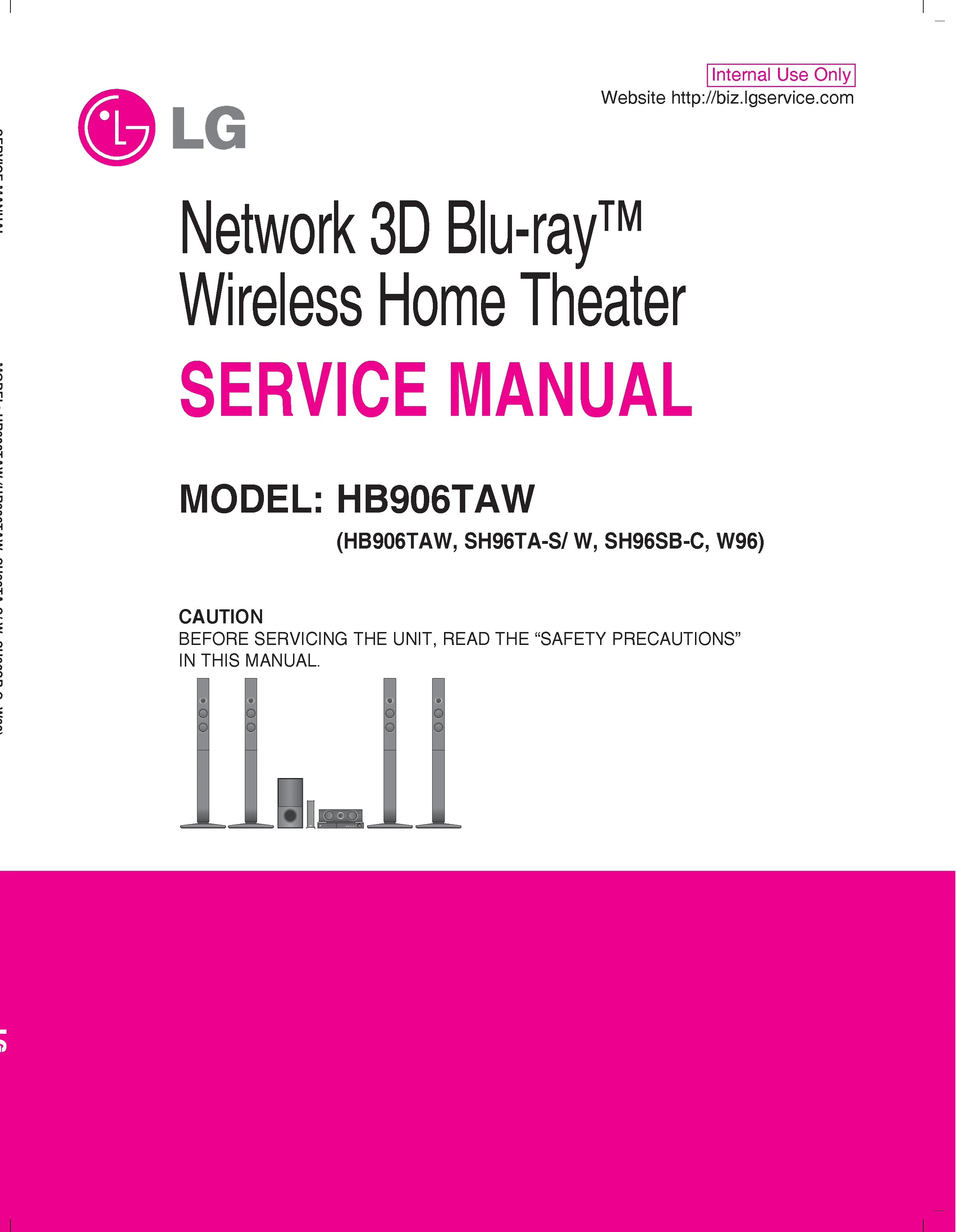 Lg hb906taw service manual cover