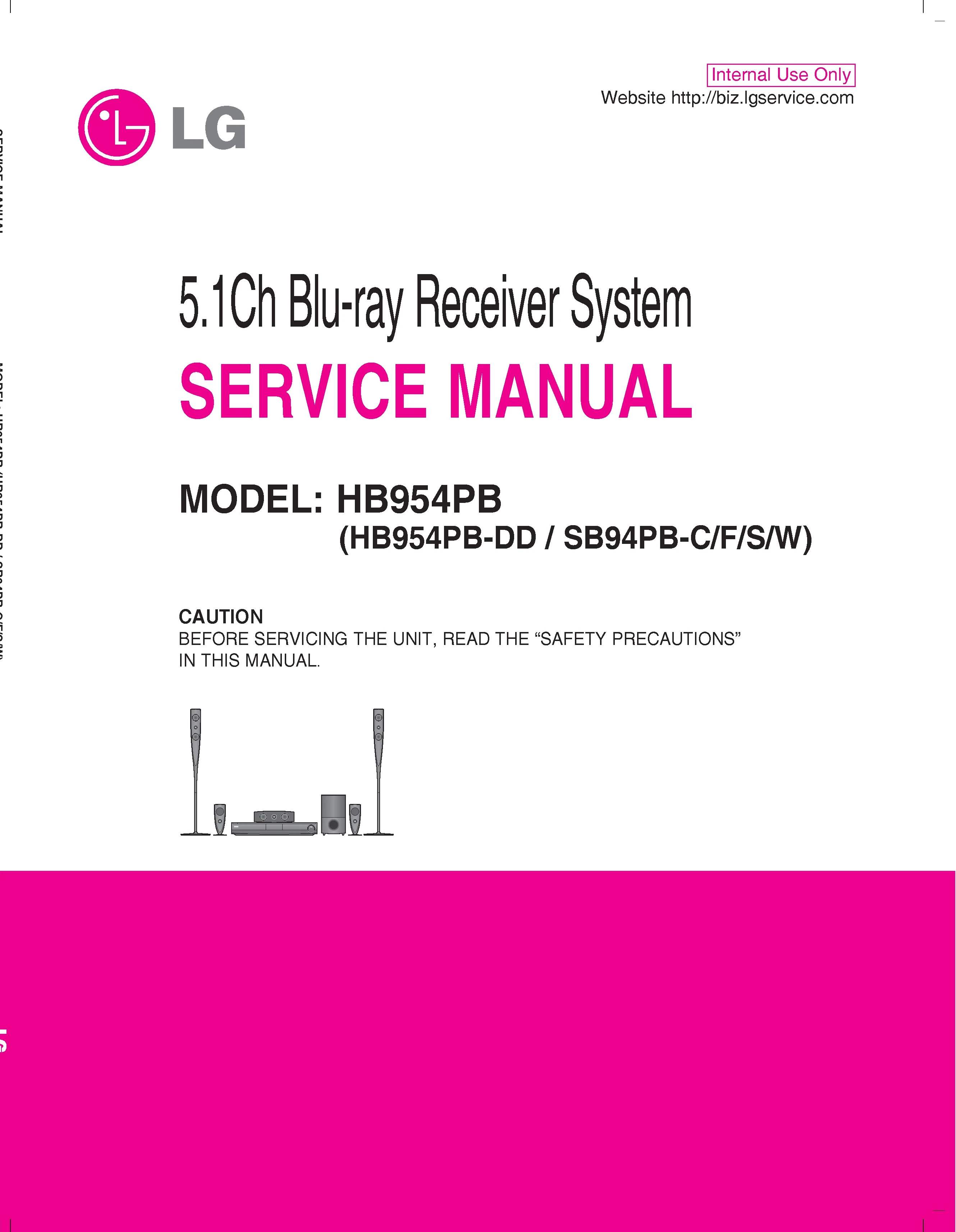 Lg hb954pb service manual cover