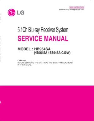 Lg hb954sa service manual cover