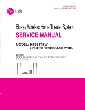 Lg hb954tbw service manual cover