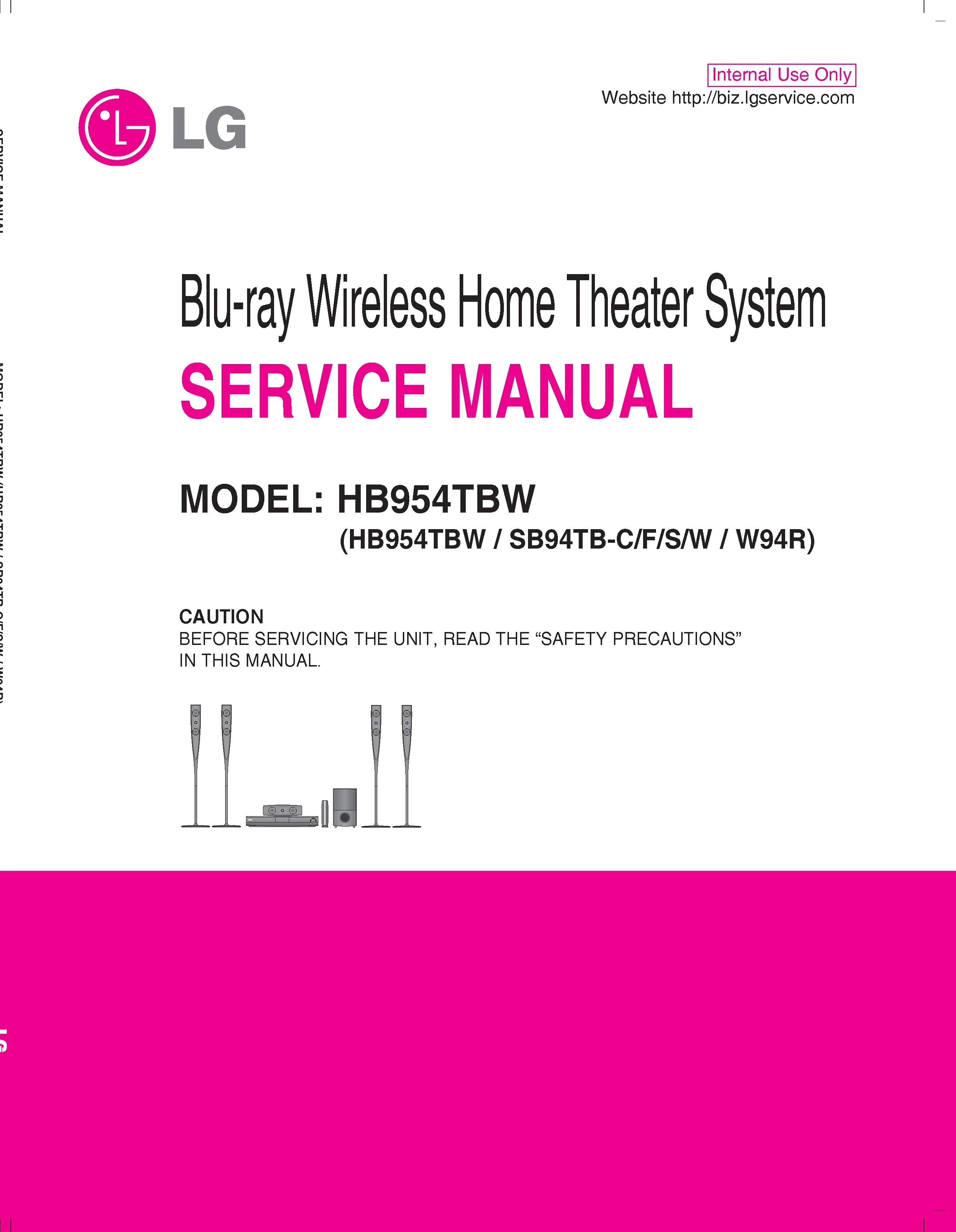 Lg hb954tbw service manual cover