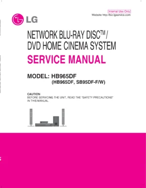 Lg hb965df service manual cover