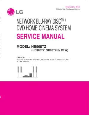 Lg hb965tz service manual cover