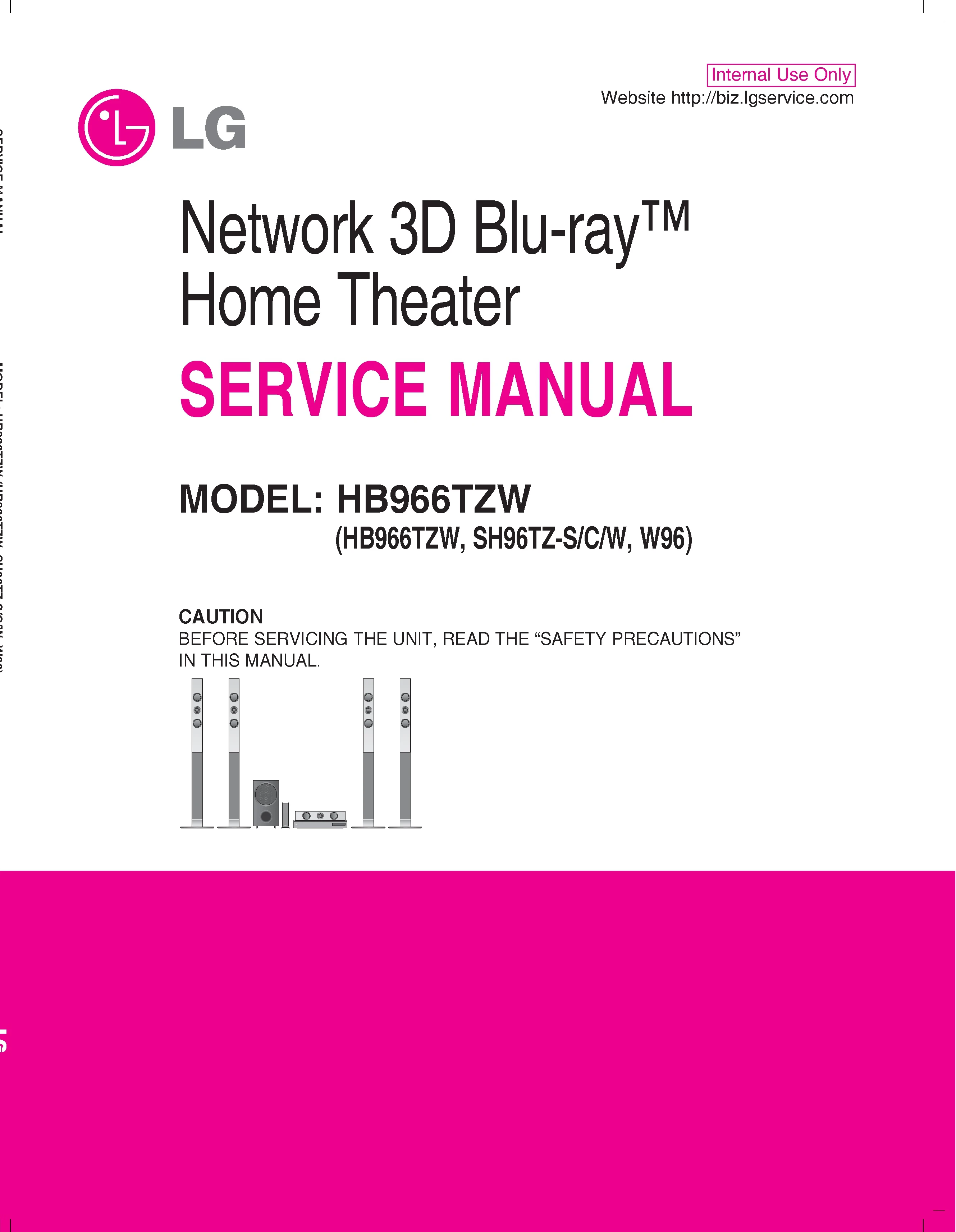 Lg hb966tzw service manual cover