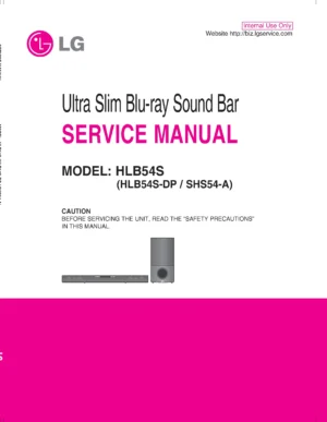 Lg hlb54s service manual cover