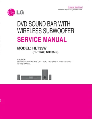 Lg hlt35w service manual cover