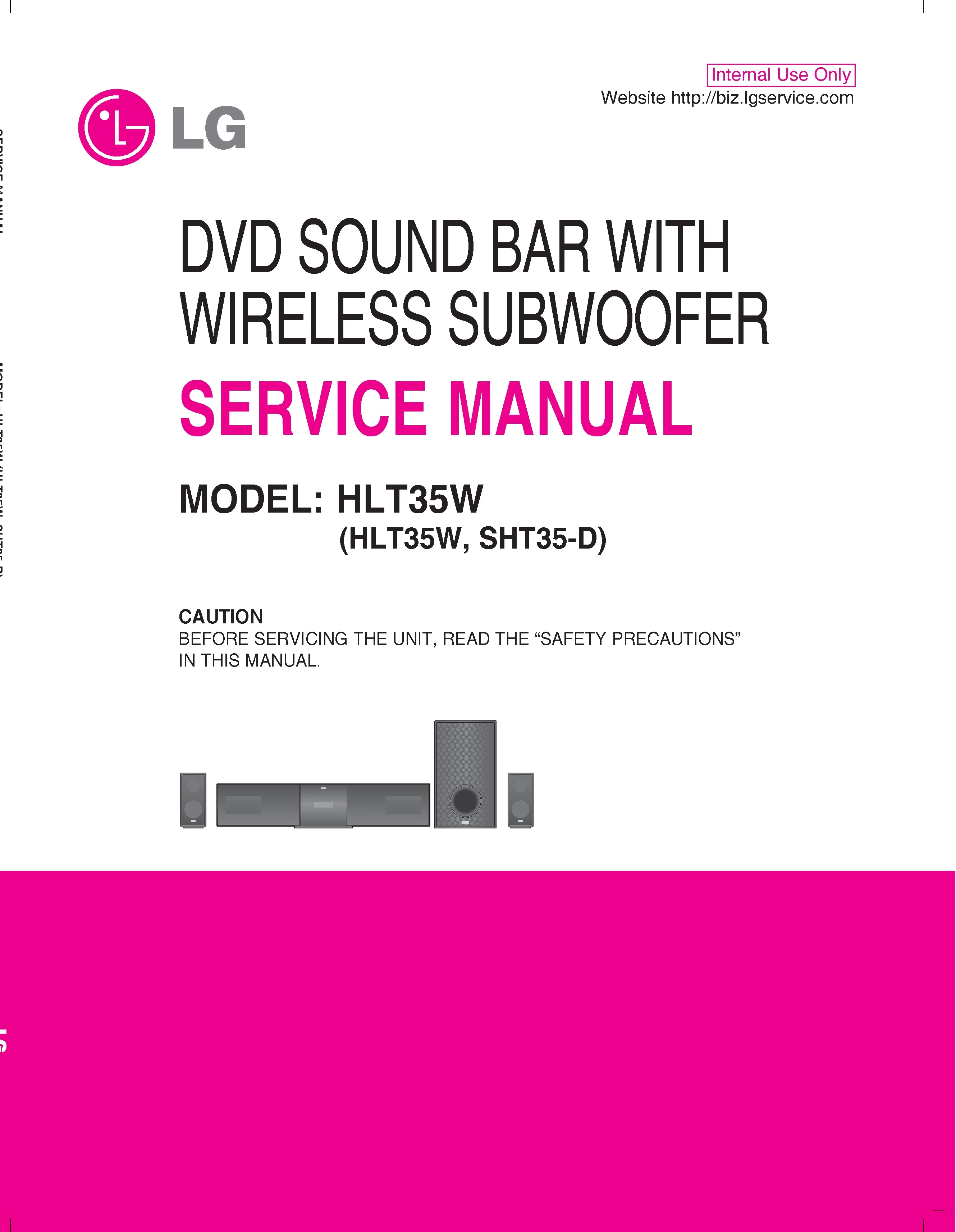 Lg hlt35w service manual cover